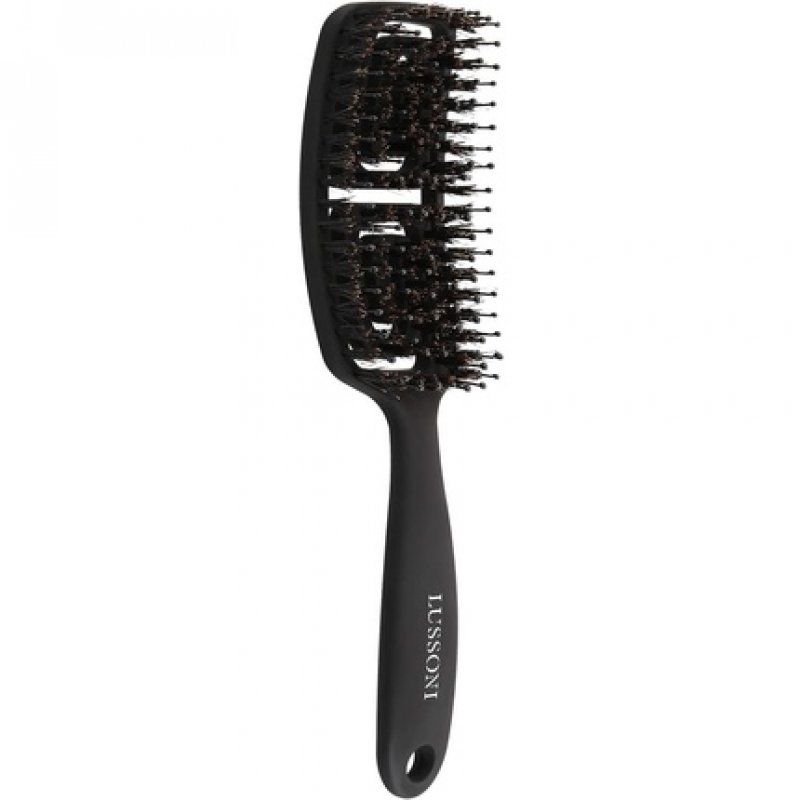 TB Tools for Beauty Lussoni Flexible Hairbrush with Natural Wild Boar Bristles Small