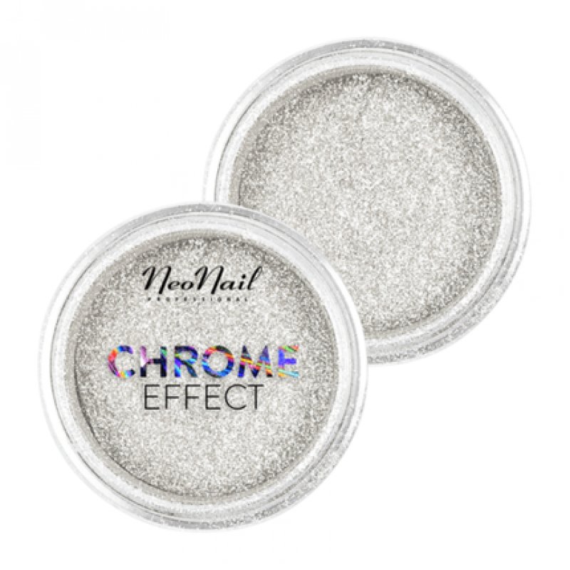 NEONAIL Chrome Effect Silver Mirror 2g Nail Pigment with Glitter