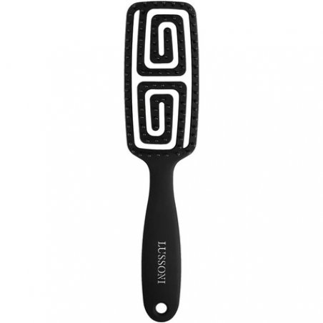 TB Tools for Beauty Lussoni Flexible Hairbrush, Detangling and Anti-Static Styling Brush, Small, Black