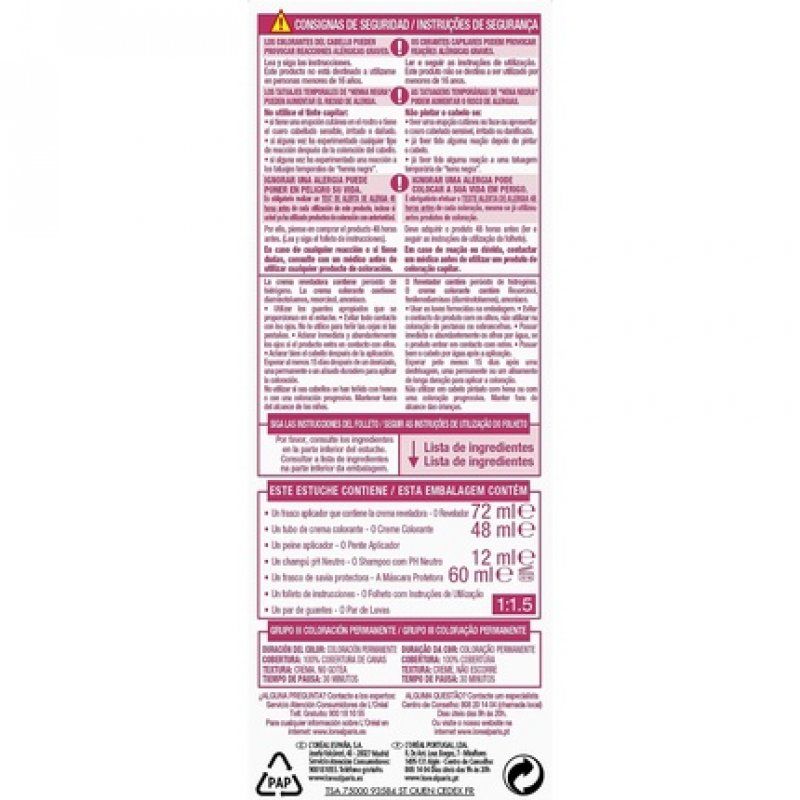 LOREAL Colour Accessories Medium Chestnut 0.18 Kilograms