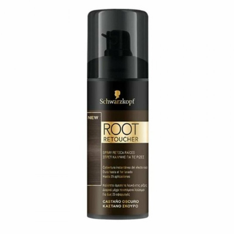 Schwarzkopf Mass Market Root Retoucher Retoca Raices Spray Castano Oscuro 120ml
