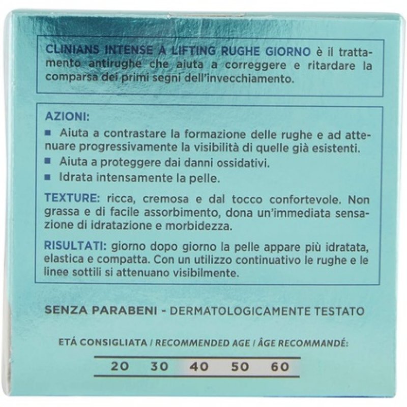 Clinians Intense A Lifting Rughe Repairing Face Cream