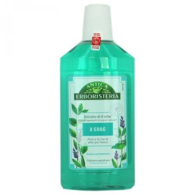 Antica Erboristeria 8 Herbs Mouthwash 500ml Dental Hygiene