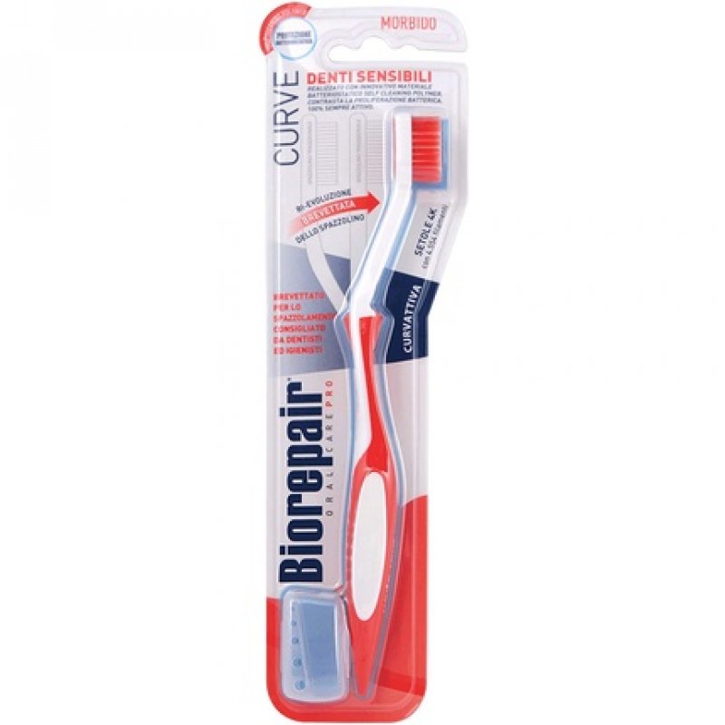 Biorepair Curved Soft Toothbrush for Sensitive Teeth