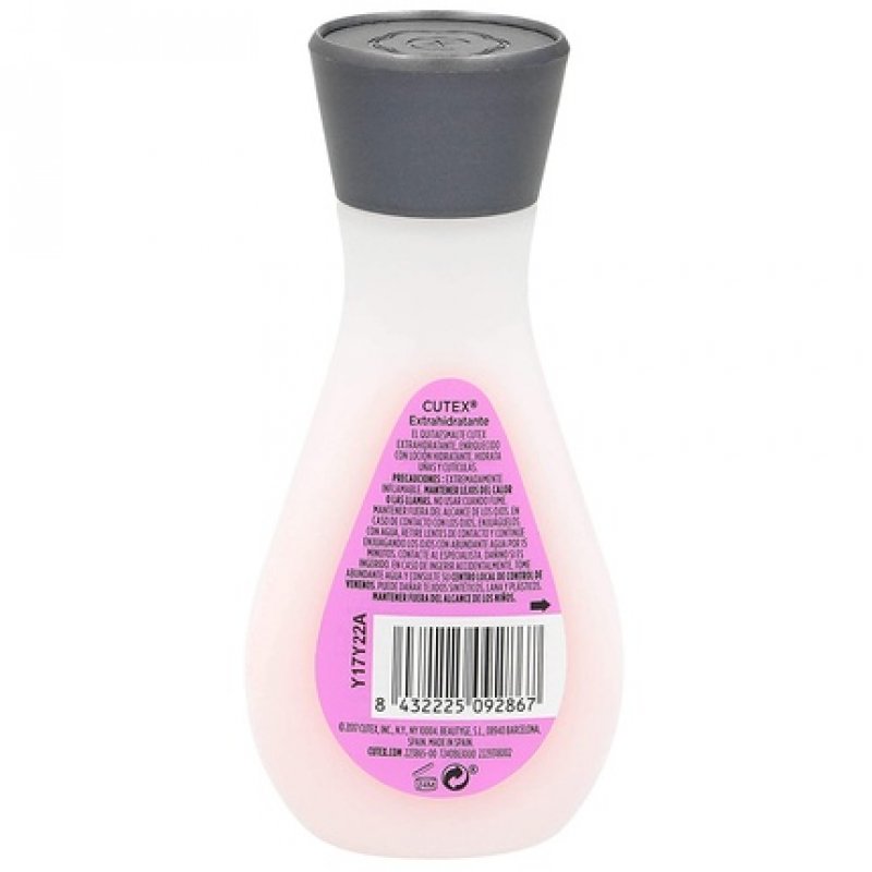 Extra-hydrating nail polish remover with moisturizing lotion flask 100 ml