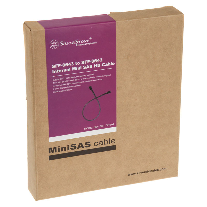 Silverstone SST-CPS04 Mini SAS 36 Pin Kabel  - 50 cm