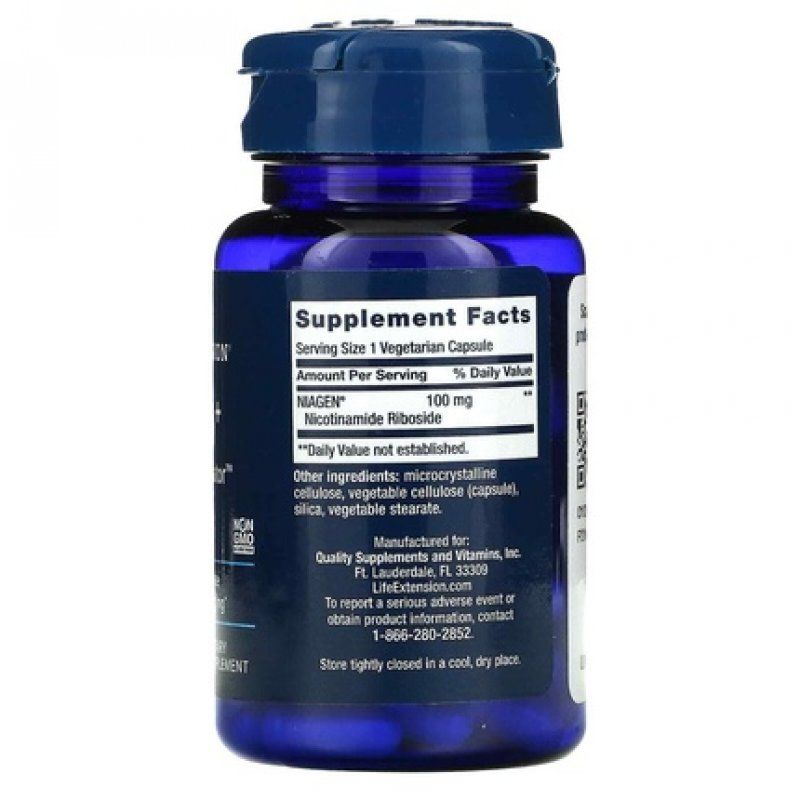 Life Extension NAD Cell Regenerator NIAGEN Nicotinamide Riboside 100mg