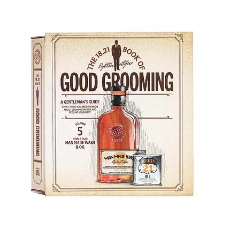 18.21 Man Made Men's Book of Good Grooming Gift Set Volume 5: Noble Oud Oil