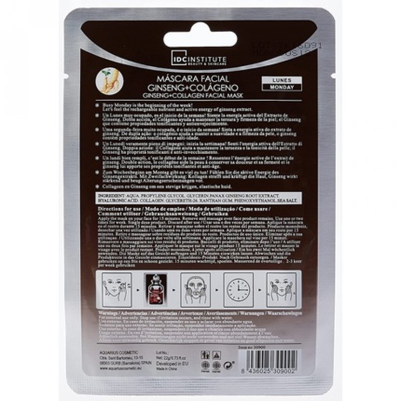 IDC Institute Ginseng Collagen Facial Mask 22g