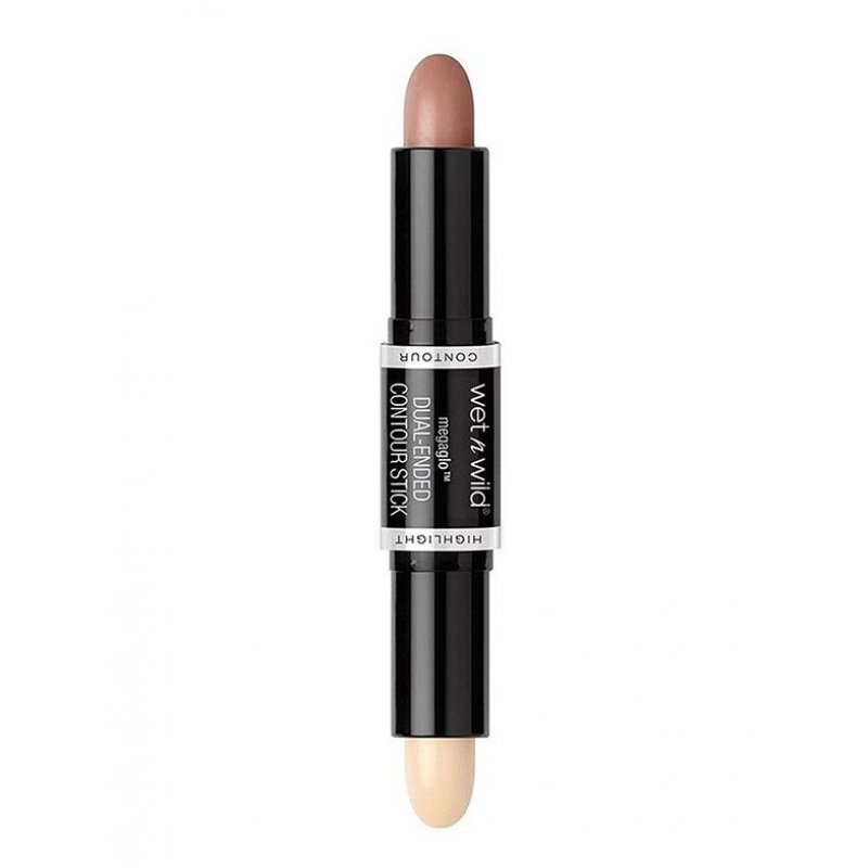 Wet 'n' Wild MegaGlo Dual-Ended Contour Stick 2-in-1 Contour Stick with Contouring Shade and Highlighter Light/Medium 8g