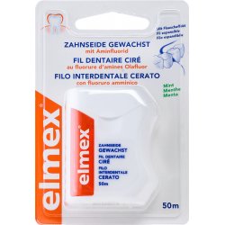 Elmex Waxed Dental Floss 50m