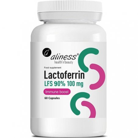 Lactoferrin 60 Capsules LFS 90% 100mg Aliness