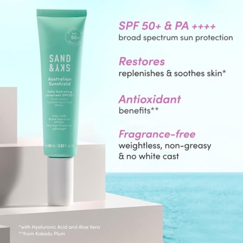 Sand & Sky Daily Hydrating Face Sunscreen SPF50 