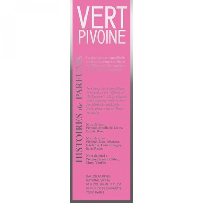 Histoires de Parfums Vert Pivoine Eau De Parfum Spray 2 Fl Oz