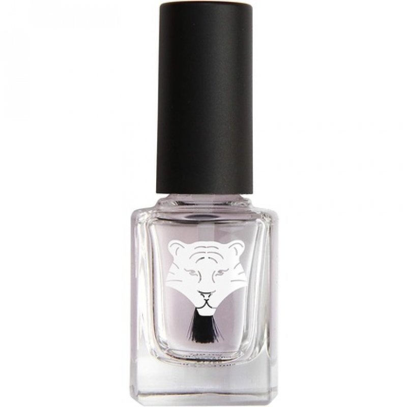 ALL TIGERS 2 in 1 Base and Top Coat Vegan and Natural Nail Polish 11ml Transparent 190