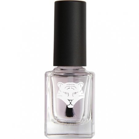 ALL TIGERS 2 in 1 Base and Top Coat Vegan and Natural Nail Polish 11ml Transparent 190