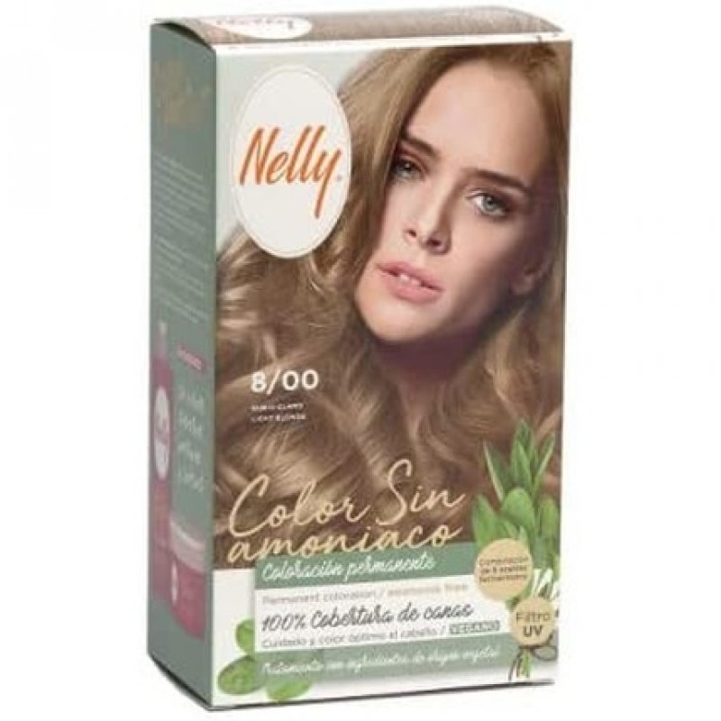 NELLY Ammonia-Free Hair Color 8/00 Light Blonde