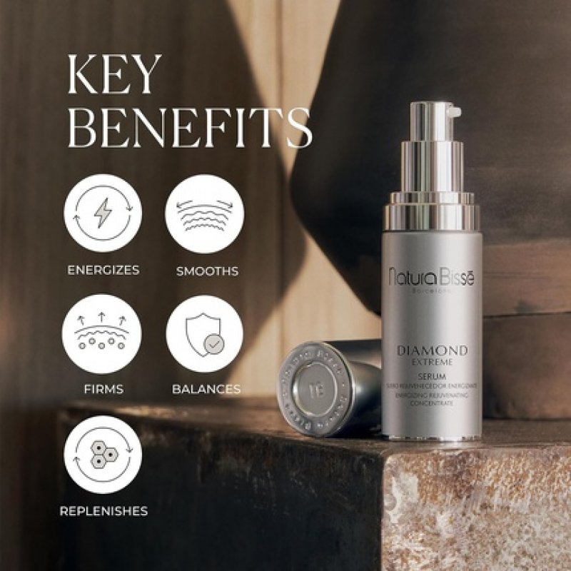 Natura Bissé Diamond Extreme Serum Energizing Rejuvenating Serum Firms Tightens Replenishes 1.4 Oz