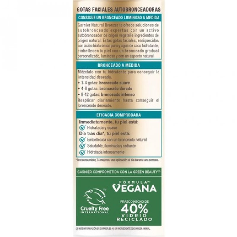 Natural Bronzer Self-Tanning Facial Drops 30ml