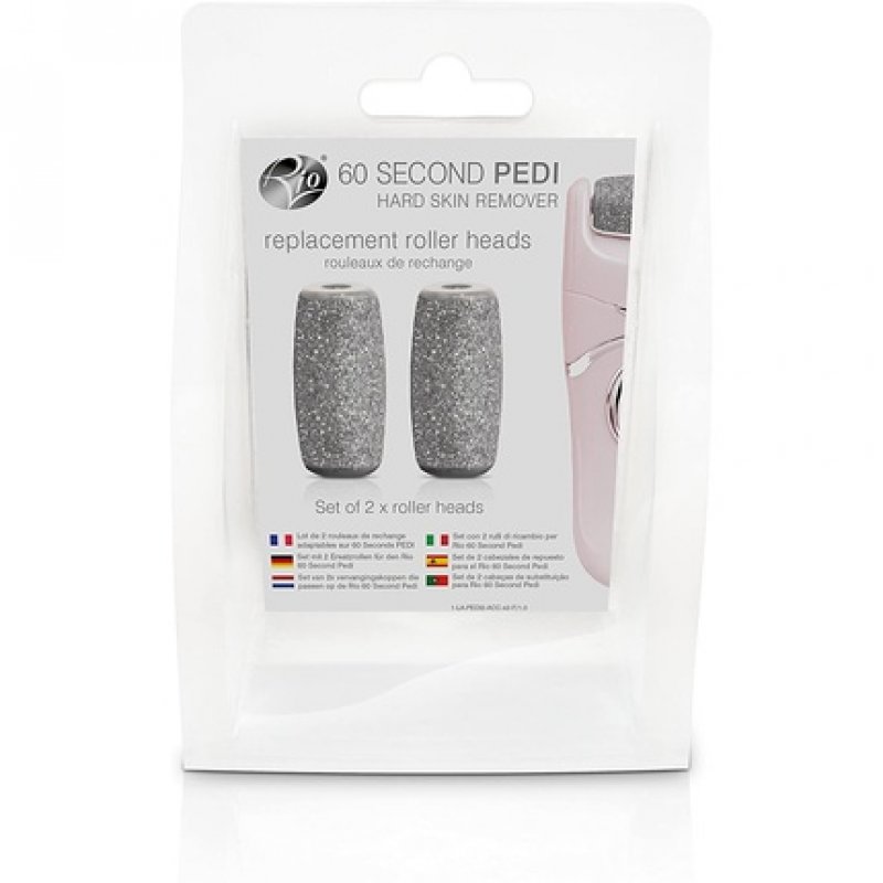 Rio Beauty Pedi2-acc-x2 Electronic File Replacement Heads 60 Seconds - Pack of 2