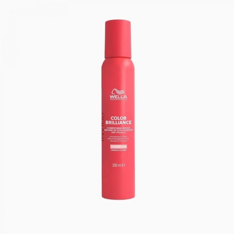 Wella Professionals Invigo Color Brilliance Vitamin Conditioning Mousse Leave-in Conditioner with Vitamin E 200ml