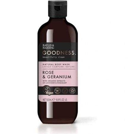 Baylis & Harding Goodness Rose & Geranium Body Wash 500ml