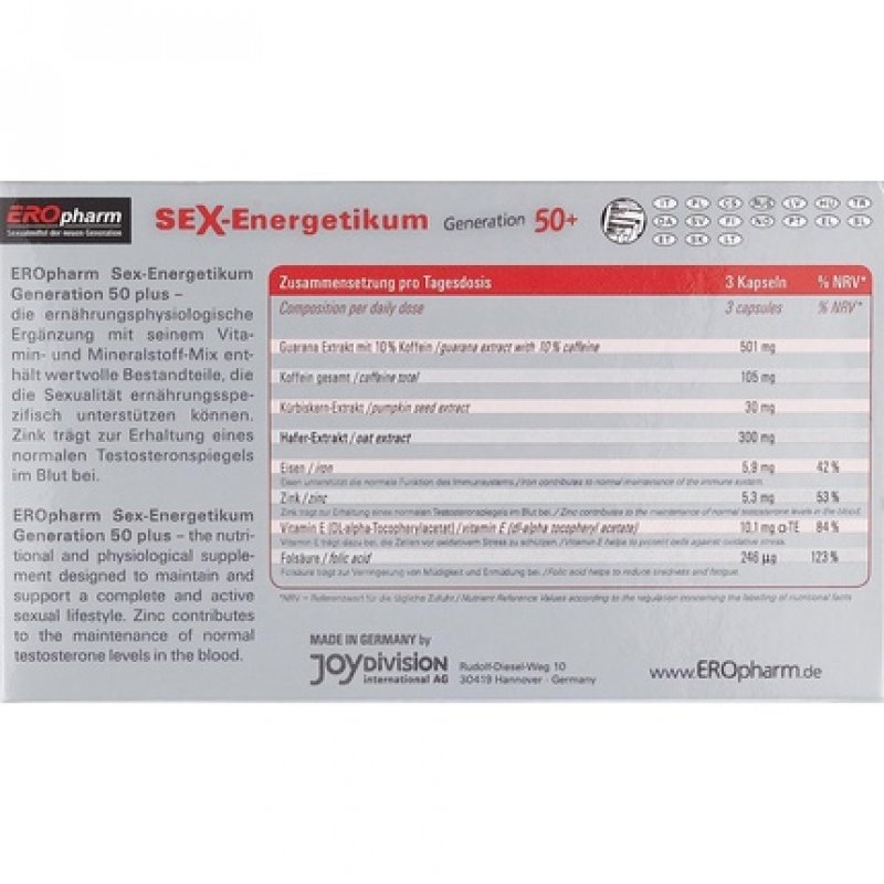Joydivision Eropharm Sex-Energetikum 50 Plus 40 Tablets