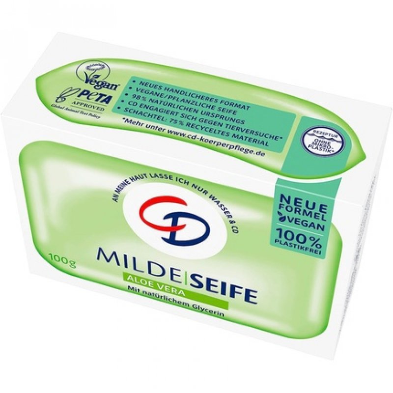 CD Mild Soap Aloe Vera 100g Vegan and Microplastic Free