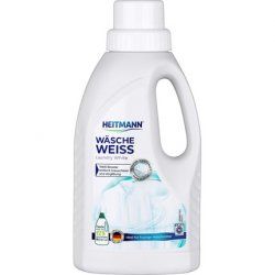 Heitmann White Laundry Liquid: Whitening Booster for Greyed Laundry, Liquid Detergent, Laundry Whitener 500ml Bottle