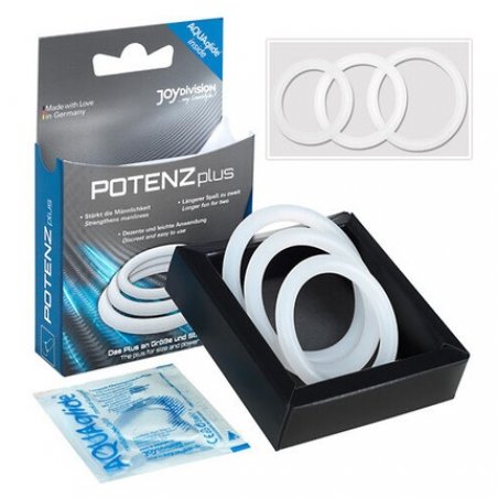 Potenz Plus Silicone Phallic Rings for Men