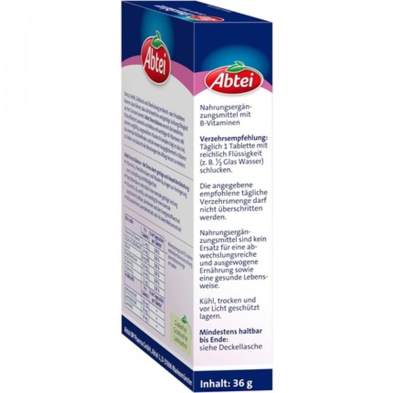 Abtei Stress Balance with Lavender and Lemon Balm for Stress Relief - Gluten-Free, Lactose-Free, Gelatin-Free