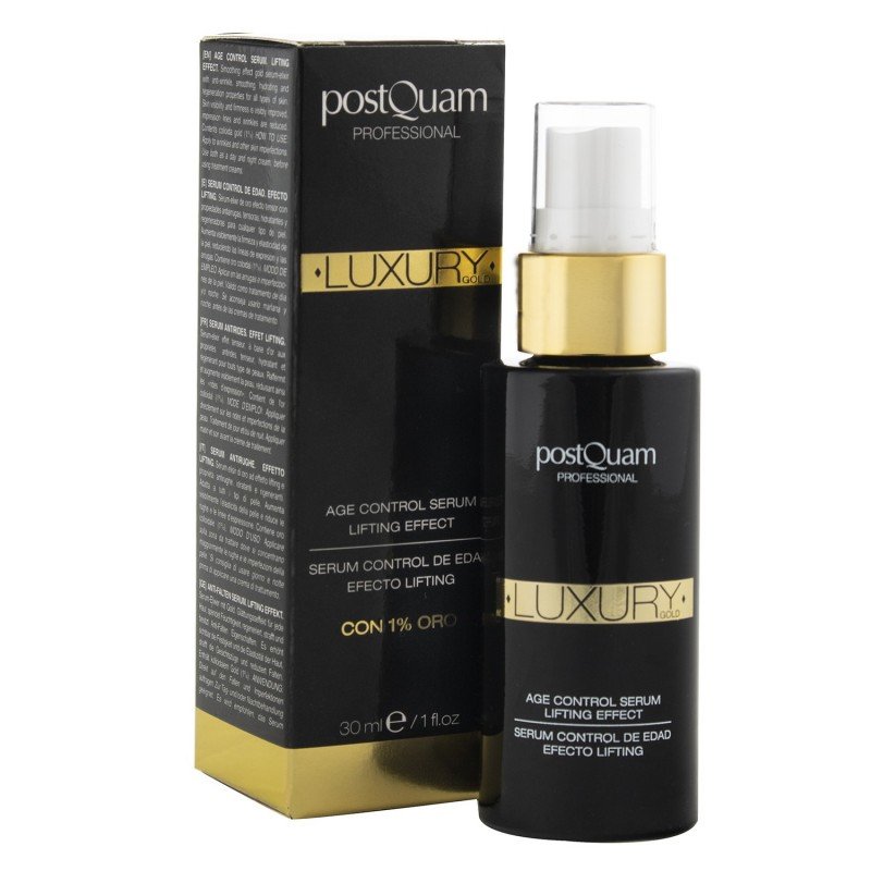 Postquam Luxury Gold Hyaluronic Acid Serum for All Skin Types 30ml - Anti-Aging Gold Serum