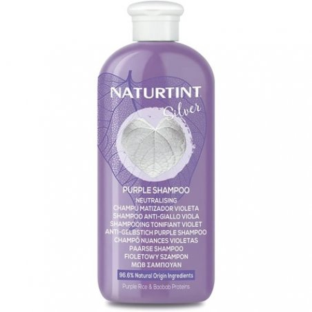 Naturtint Violet Colour Shampoo Removes Unwanted Yellowish and Copper Tones on Blonde White and Bleached Hair 330ml