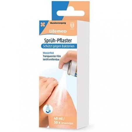 Lifemed Spray Plaster 40ml - Protects Wounds with a Transparent Film
