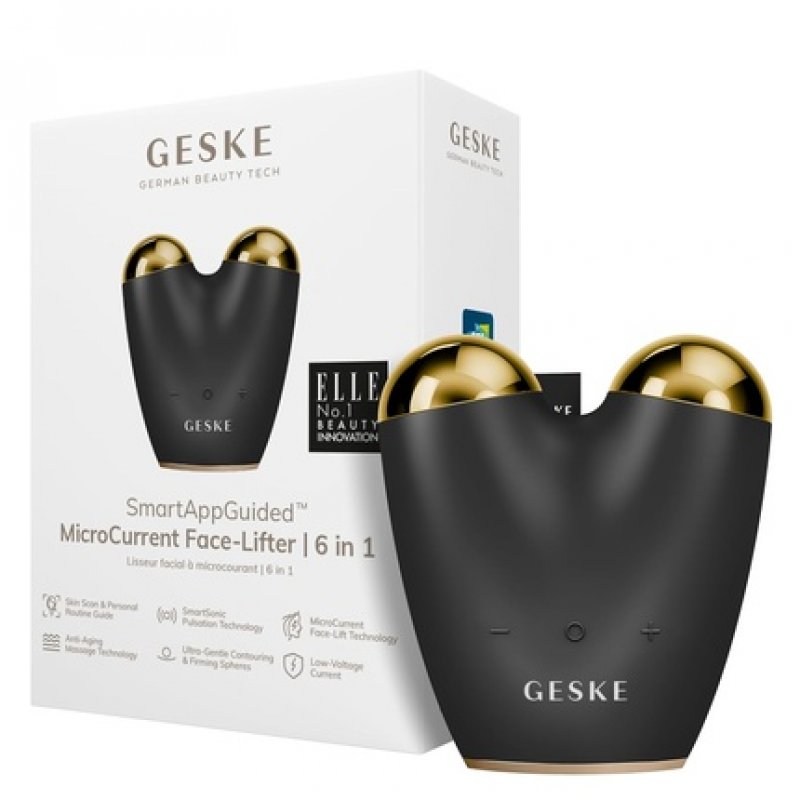 GESKE SmartAppGuided MicroCurrent Face-Lifter 6 in 1 Facial Lifting Face & Jawline Trainer Anti Aging Device
