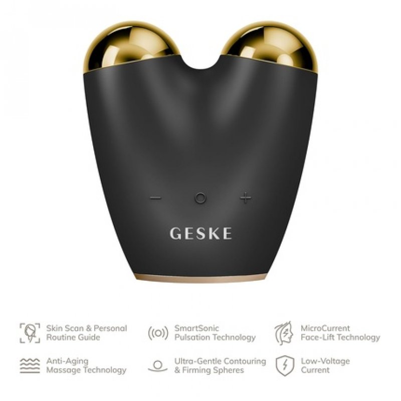 GESKE SmartAppGuided MicroCurrent Face-Lifter 6 in 1 Facial Lifting Face & Jawline Trainer Anti Aging Device