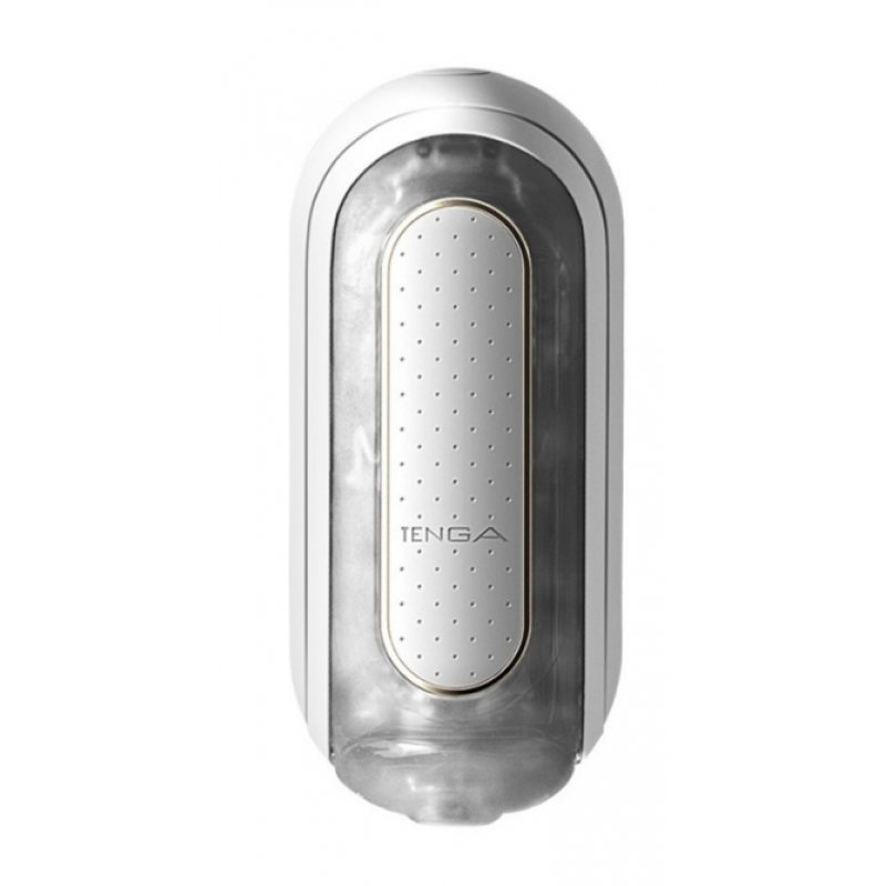 Tenga Flip Zero Masturbateur de poche Transparent, Blanc Acrylonitrile-Butadiène-Styrène (ABS), Élastomère