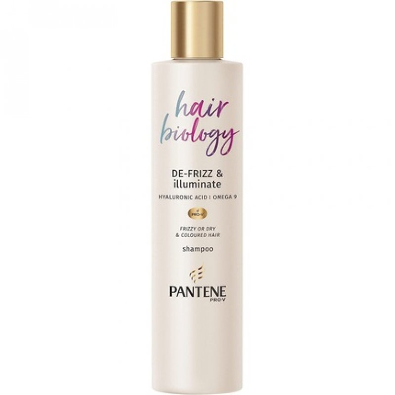 Pantene De-Frizz & Illuminate Shampoo for Frizzy, Dry, and Colored Hair with Hyaluronic Acid, Omega 9, and Pro-V Blend
