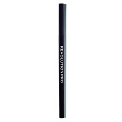 Revolution Pro Microblading Precision Eyebrow Pencil with Spoolie for Dark Brunette Hair Dark Brown