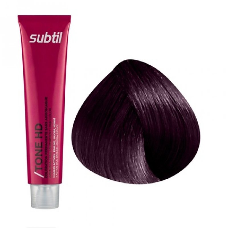 Subtil Tone-on-Tone Ammonia-Free Hair Color with 3 Active Oils 60ml - Shade 4.20: Violine