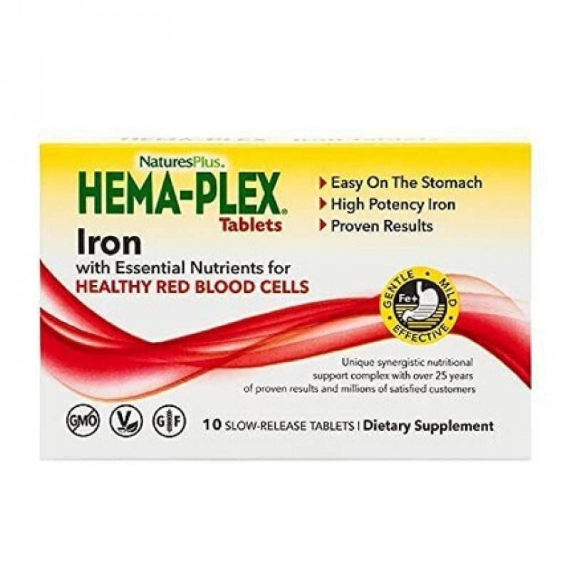 Nature's Plus Hema-Plex Sustained Release Tablets 30