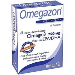 Omegazon 1250mg Fish Oil with EPA and DHA 30 Softgels