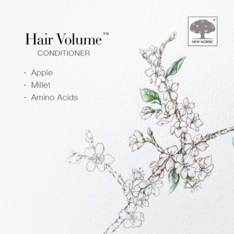 New Nordic Hair Volume Conditioner 250ml Herbal Based Hair Repair and Thickening Conditioner for Dry Damaged Hair -