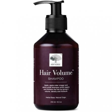 New Nordic Hair Volume Shampoo 250ml Herbal Volumising for Dry Damaged Hair - Suitable for Men and Women
