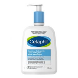 Cetaphil Moisturizing Face and Body Cleanser Emulsion for Sensitive, Dry, and Tolerant Skin - 470ml