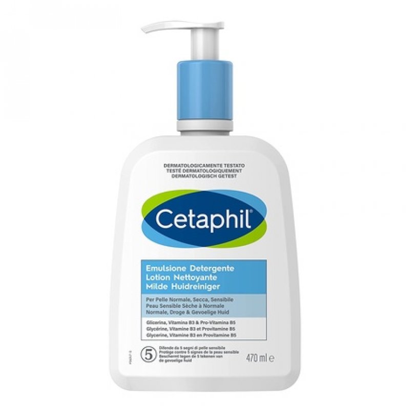 Cetaphil Moisturizing Face and Body Cleanser Emulsion for Sensitive, Dry, and Tolerant Skin - 470ml
