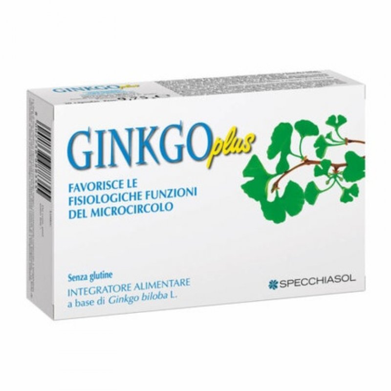 Specchiasol Ginkgo Plus Dietary Supplement 30 Capsules