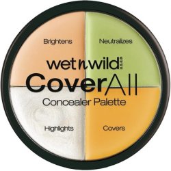 Wet 'n' Wild CoverAll Concealer Palette with Lightweight Formula for Flawless Finish - Blemish Covering and