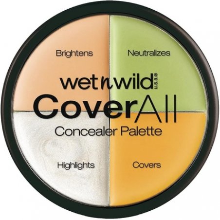 Wet 'n' Wild CoverAll Concealer Palette with Lightweight Formula for Flawless Finish - Blemish Covering and