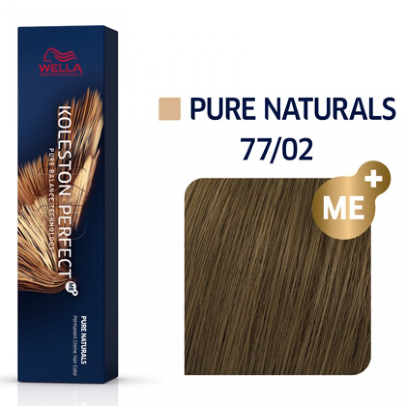 Wella Koleston Perfect Me Pure Naturals 77/02 Blond intense naturel mat 60ml